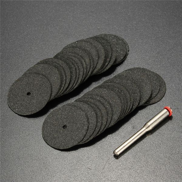 

36pcs 24mm Resin Cut-off Wheel Cutting Disc Kit For Dremel Rotary Hobby Tool Bit Dremel Accessories +1pc Mandrel
