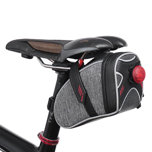 

bike bag 3d shell rainproof saddle bag reflective bicycle shockproof cycling rear seatpost bag mtb bike accessories