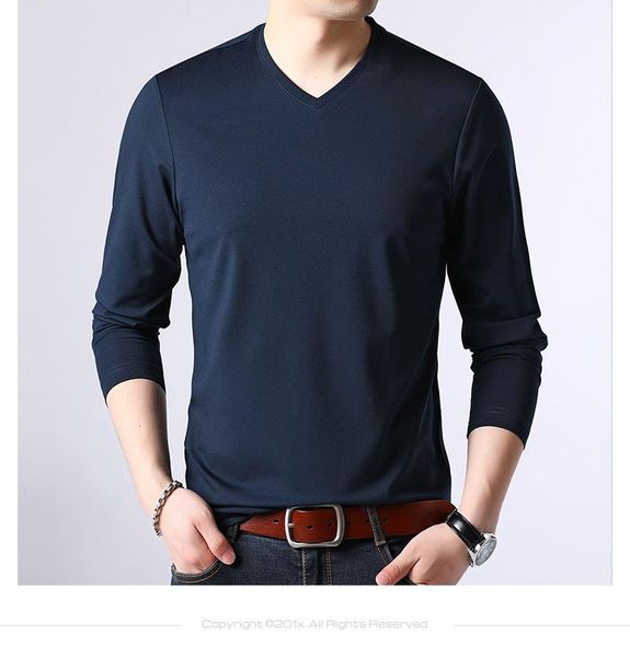 

мода сыпучие v шеи сплошной цвет undershirt mens casual с длинным рукавом мужчины одежда мужская дизайнерские свитера, White;black