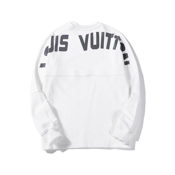 

new men's hooded sweatshirt high-end pure cotton printed hoodie men's hoodie ladies sweatshirt long sleeve round neck sweatshirt, Black