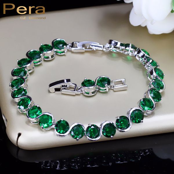 

pera new arrival natural jewelry fashion women big s shape green austrian crystal rhinestone charm bracelet for party gift b084, Red;blue