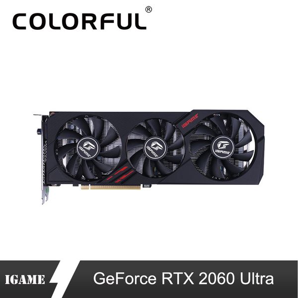 

colorful geforce rtx 2060 graphic card ultra nvidia gddr6 6g igame gpu video cards 1365-1680mhz pci-e 3.0 hdmi for gaming pc