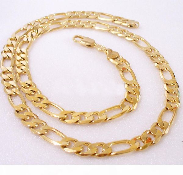

new heavy 70g 10mm 18k yellow gold filled men's necklace curb chain jewelry, Silver