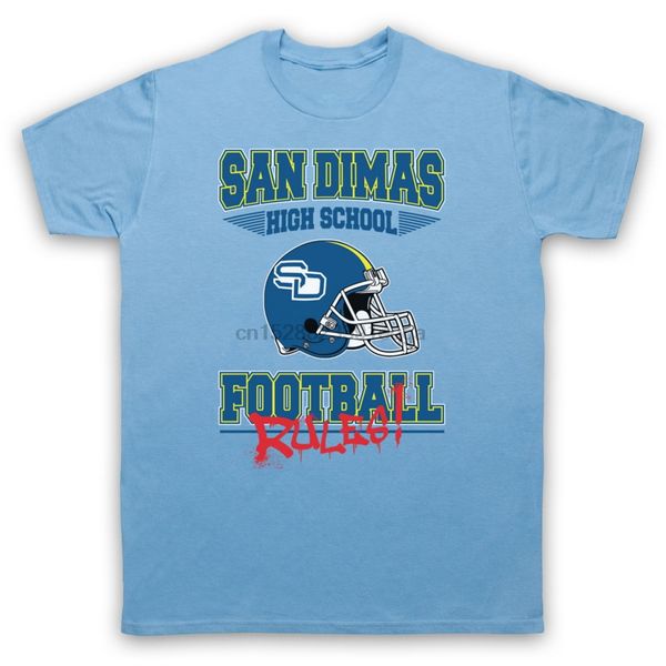 

football rules san dimas high bill ted t-shirt unofficial adults kids size col cotton slim fit plus size tee shirt