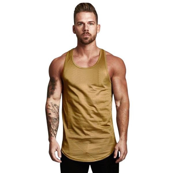 

summer new men' running sport vest fitness breathable bodybuilding sports sleeveless tank mens clothing gym clothing, White;black