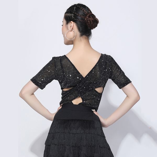 

stage wear latin modern ballroom dance for women, Black;red