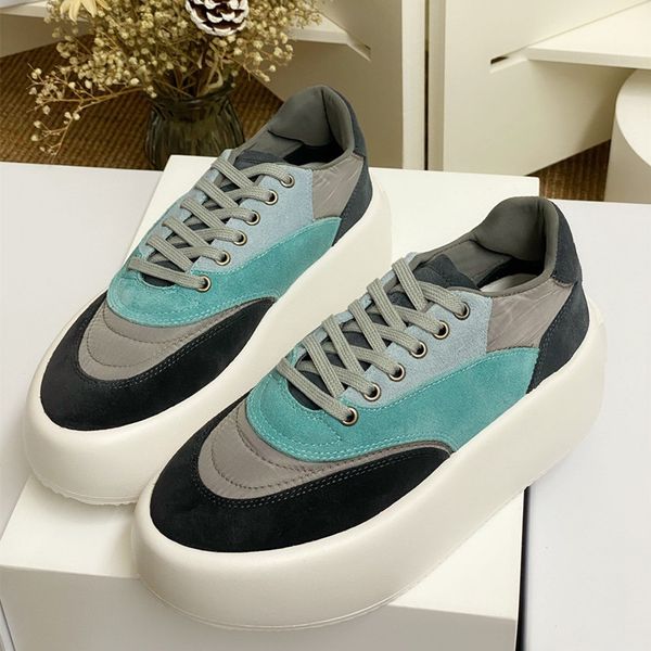 

кроссовки color matching дышащий zapatos de mujer водонепроницаемая платформа толстой подошве обувь повседневная повышенные холст женская об, Black