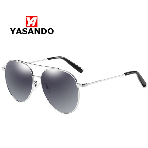 

yasando sunglasses for men/women new 2020 polarized lens classical pliot alloy frame mirror shades uv400 male sun glass gs6057, White;black