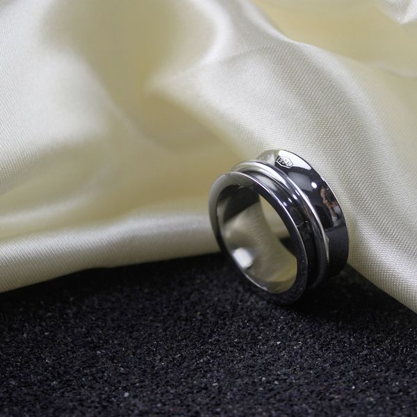 

wide silver ring women men wedding engagement gift jewelry classic design rings