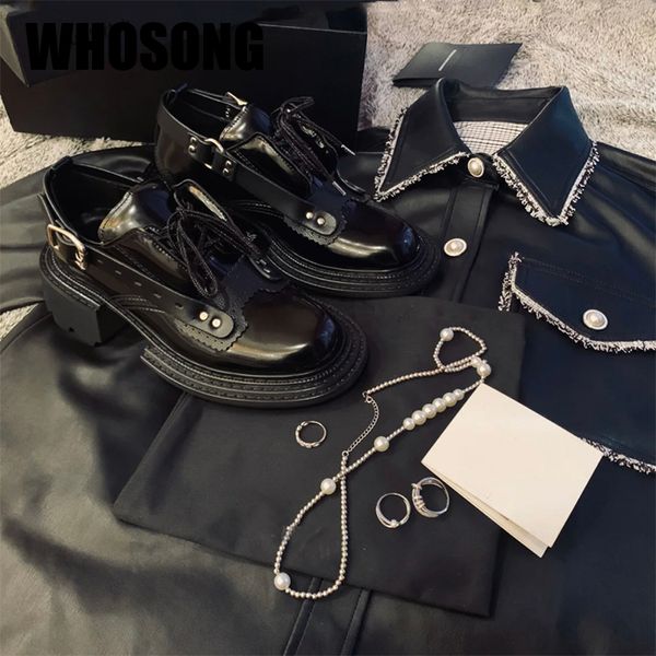 

new autumn women shoes slip on platform shoes woman brand round toe oxform ladies soft fashion female black shoe mary jane