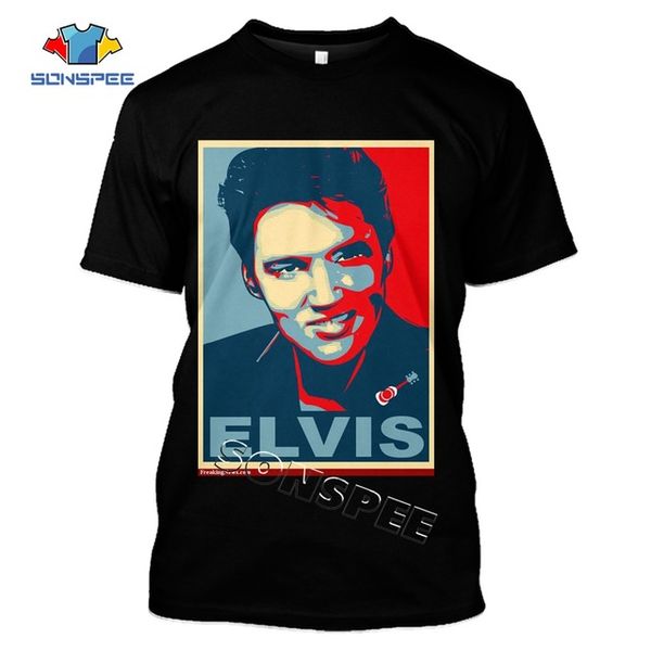 

summer homme pullover elvis presley the king men 3d print shirts plus size anime oversized men clothing
