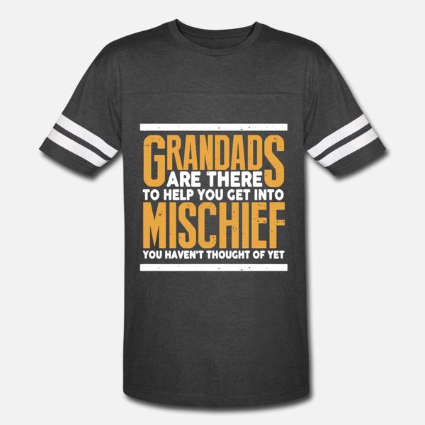 

grandad equals mischief t shirt men designing 100% cotton plus size 3xl costume graphic comical spring autumn letters shirt