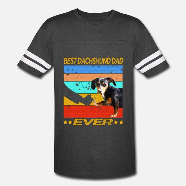 

dachshund dad ever vintage t shirt men crazy cotton size s-3xl novelty crazy breathable spring unique
