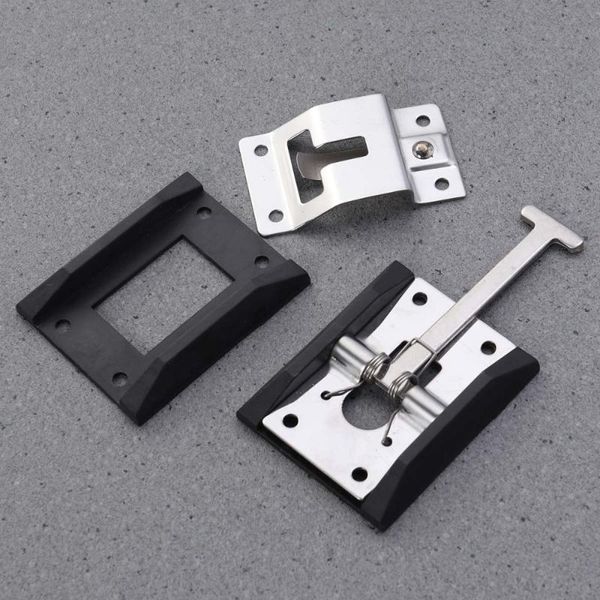 

1 pair door catch stainless steel heavy duty metal durable entry door catch for rv trailer camper