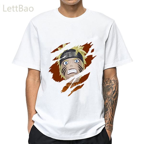 

anime naruto uzumaki sasuke harajuku men t-shirt 2020 summer fashion cartoon print t-shirts casual streetwear funny tees