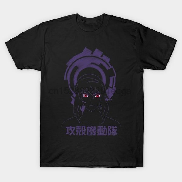 

men short sleeve tshirt motoko black ghost in the shell t shirt women t-shirt