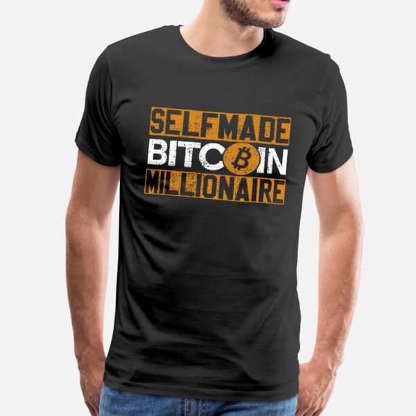 

bitcoin millionaire t shirt men create tee shirt s-xxxl natural graphic funny summer style vintage shirt