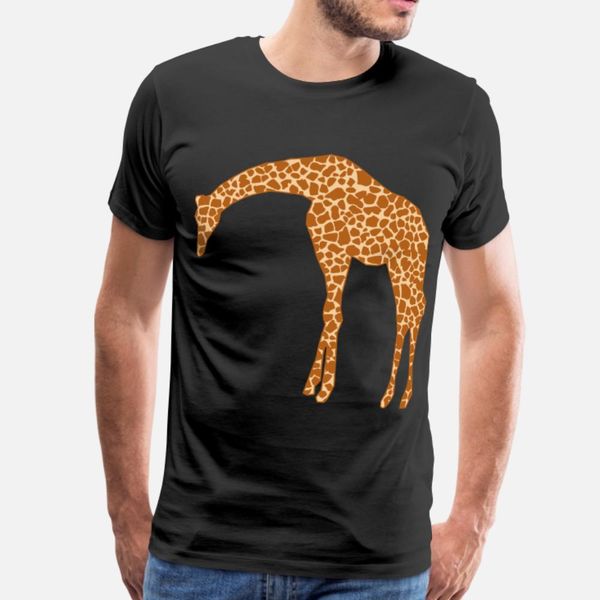 

giraffe t shirt men design short sleeve s-xxxl letter graphic comical spring unique shirt