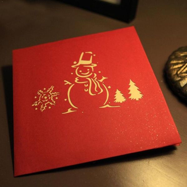 

1pcs 3d up greeting cards with envelope laser cut post card christmas valentine' for birthday decoration wedding party day c0a5