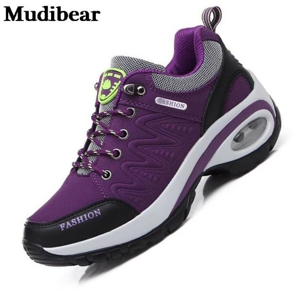 

mudibear 2020 woman shoes spring new arrival lace-up casual flats rubber wedges walking fashion shoes woman plus size 35-40, Black