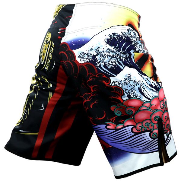 

genera boxing breathable sports fitness personality shorts muay thai fist pants sanda fights shorts boxing, Blue