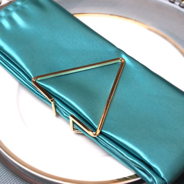 

napkin rings gold plating geometry copper ring set of 4 piece modern simple metal wire storage rack home tabledecor holder