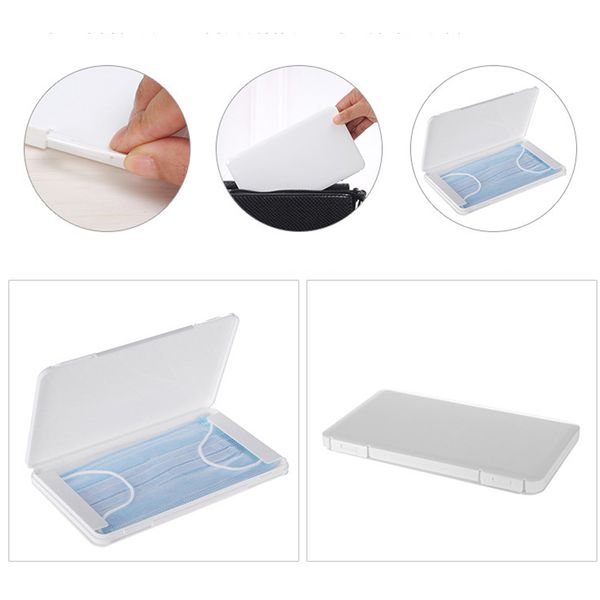 

dustproof mask case portable disposable face masks container safe pollution-disposable mask storage box storage organizer new