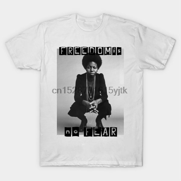 

100% cotton o neck custom printed tshirt men t shirt nina simone no fear nina simone women t shirt