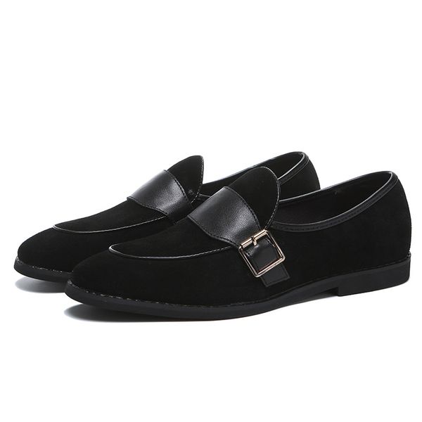 

dress shoes 2021 men's loafers spring summer fashion casual slip on black suede flats driving moccasins arrival