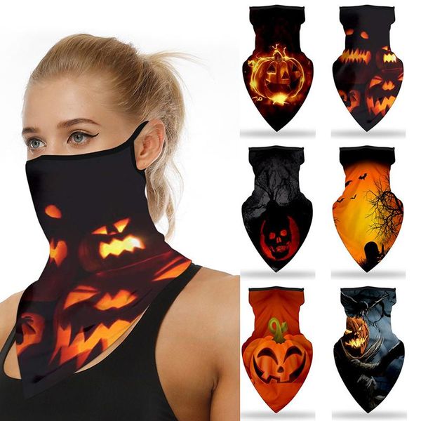 

dhl shipping 6 colors halloween party masks halloween variety magic turban triangle bike mask towel riding mask party masks