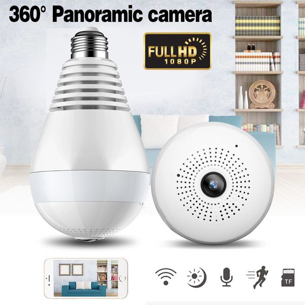 

V380 Wireless Camera Wifi Remote Monitoring Network Camera Mobile Home 360-degree Panoramic Monitor 200W Ultra-clear Pixels