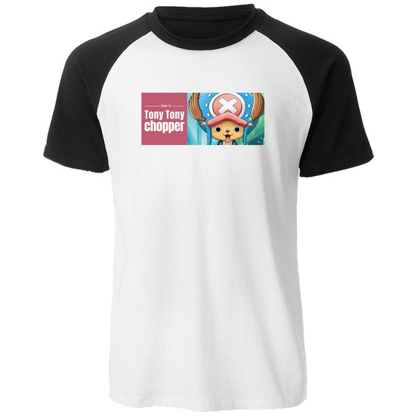 

japanese anime tony tony chopper raglan t shirt men casual brand clothes harajuku cotton one piece summer short sleeve tee