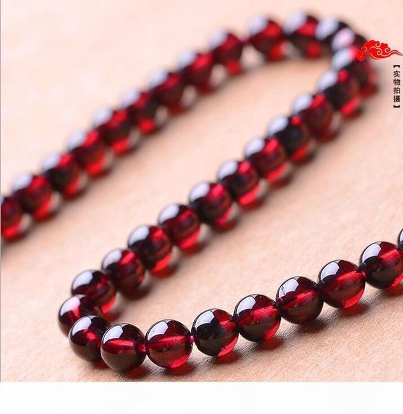 

3a 4a 5a 6a garnet beads round pure natural crystal semi-finished beaded bracelets diy jewelry accessories