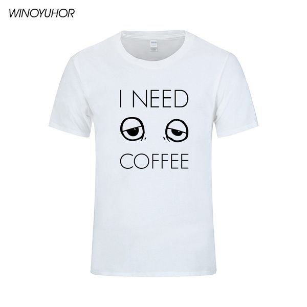 

i need coffee funny feel sleep printed t shirts men 2019 summer new casual short sleeve t-shirts worker tee camisetas