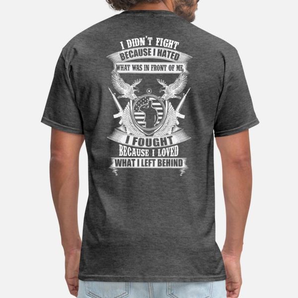 

military because i loved what i left behind t shirt men designs short sleeve round collar slim anti-wrinkle building spring normal shirt