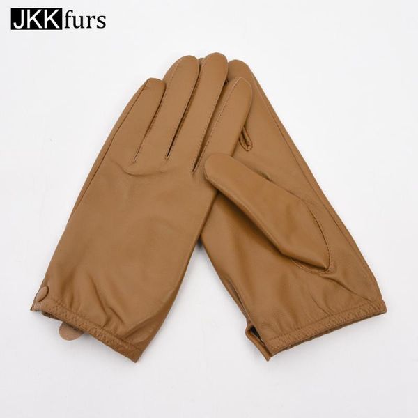 

women' 4 colors leather glove genuine sheepskin gloves soft and warm sl1005, Blue;gray