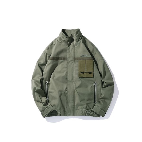

Januarysnow Men Coat Military Jacket Coats Casual Windbreaker Pockets Men's Overalls Bomber Jacket Hip Hop Streetwear Man Outwear