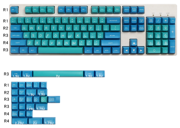 

maxkey keycaps sa double sabs keycap 134 keys for mechanical keyboard hhkb filco