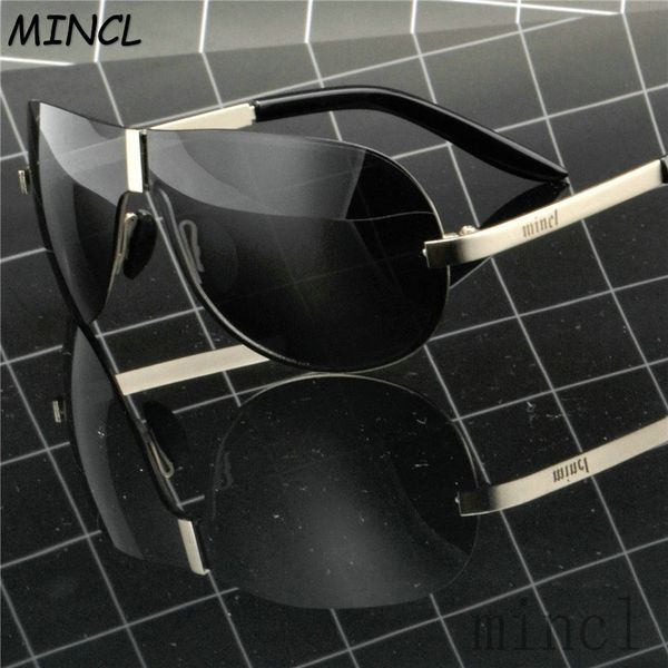 

luxury classic vintage style polarized sunglasses men driving brand design frameless men pilot sun glasses uv400 with box fml, White;black
