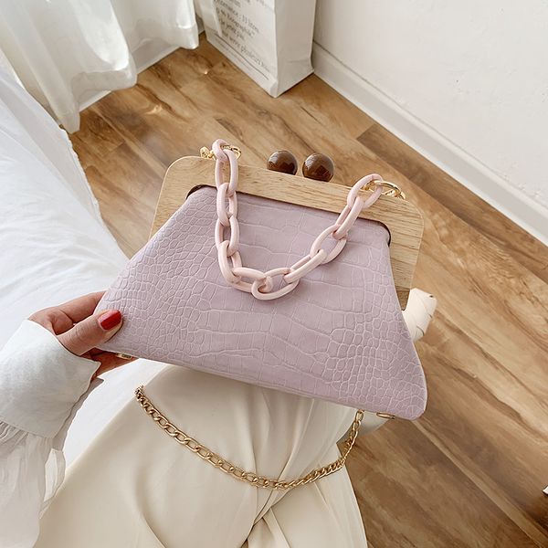 

fashion woven bag lady cute women's crossbody chain bag large capacity women pu leather designer crossbody 2020