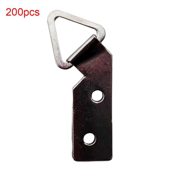 

200pcs hook picture hanger d ring slanted bent mirror p frame wall fixing