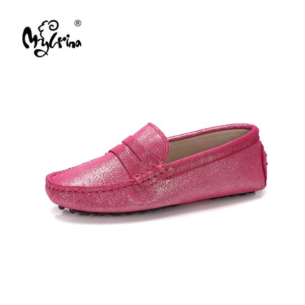 

mylrina new fashion 100% genuine leather women shoes spring summer flats driving shoes brand women loafers, Black