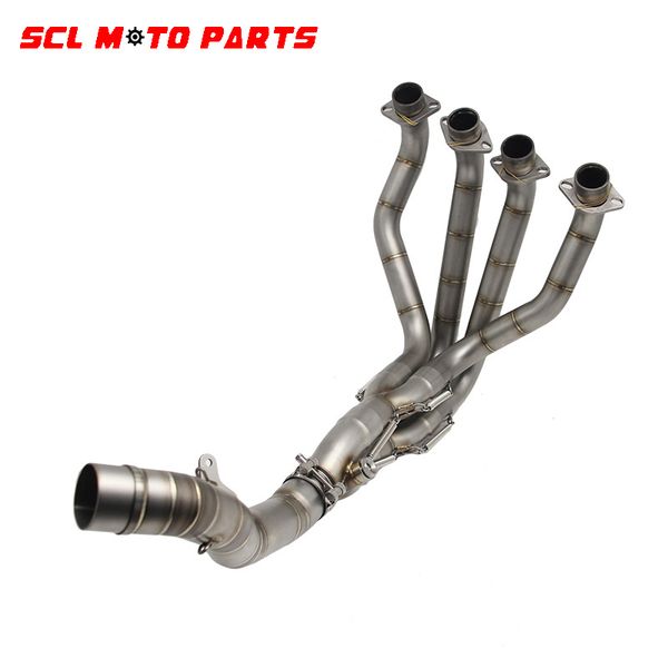 

motorcycle exhaust system alconstar-racing muffler pipe modified for z10002010-1017 stainess steel front tube full