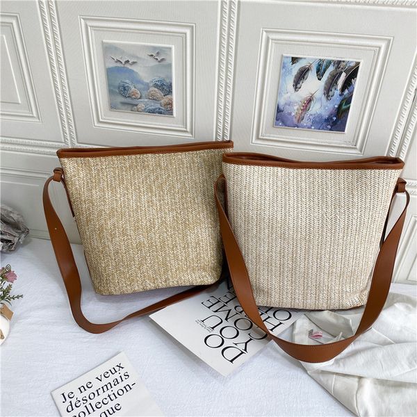 

casual straw shoulder bags for women 2020 luxury handbags women designer bag large capacity ladies hand bag sac a main femme