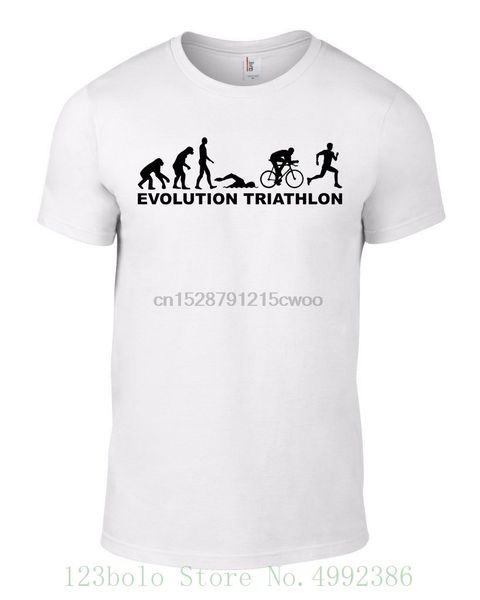 

triathlon ironman cyclist swimmer runner t shirt christmas gift present cotton casual shirt white top