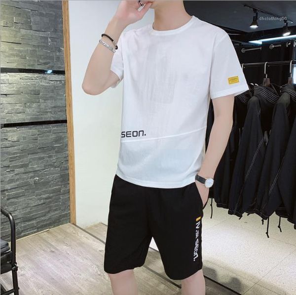 

sets mens summer designer shorts sets short sleeve letter print tshirt casual tracksuits fashion two piece, Gray