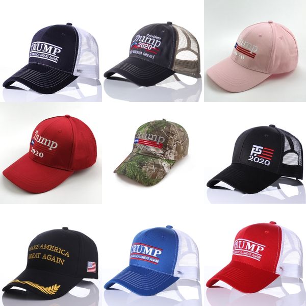 

donald trump 2020 make america great again election baseball cap casual cotton adjust mesh hat embroidery snapback hat#751, Blue;gray