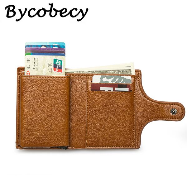

wallets bycobecy 2021 wallet women small pu leather men card holder smart slim ladies case vintage solid money bag, Red;black