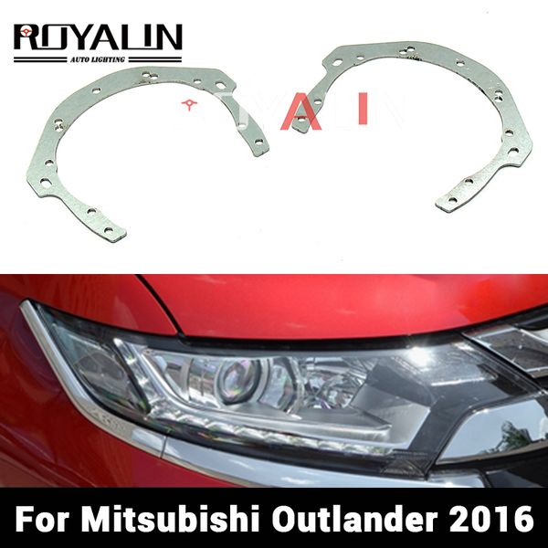 

headlight lenses mounting frame adapter bi-xenon projector retrofit for mitsubishi outlander asx hella 3r q5 car accessories diy