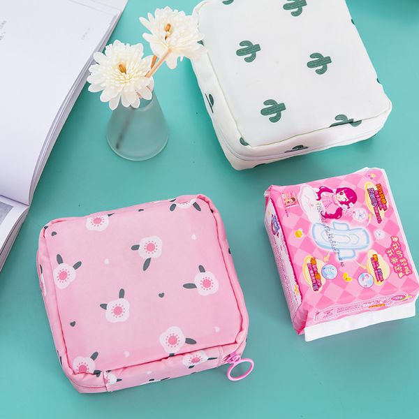

women girl sanitary pad organizer purse cosmetic holder case bag pouch women girls tampon holder travel makeup storage organizer